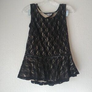 Speechless women's size XL black and tan floral top